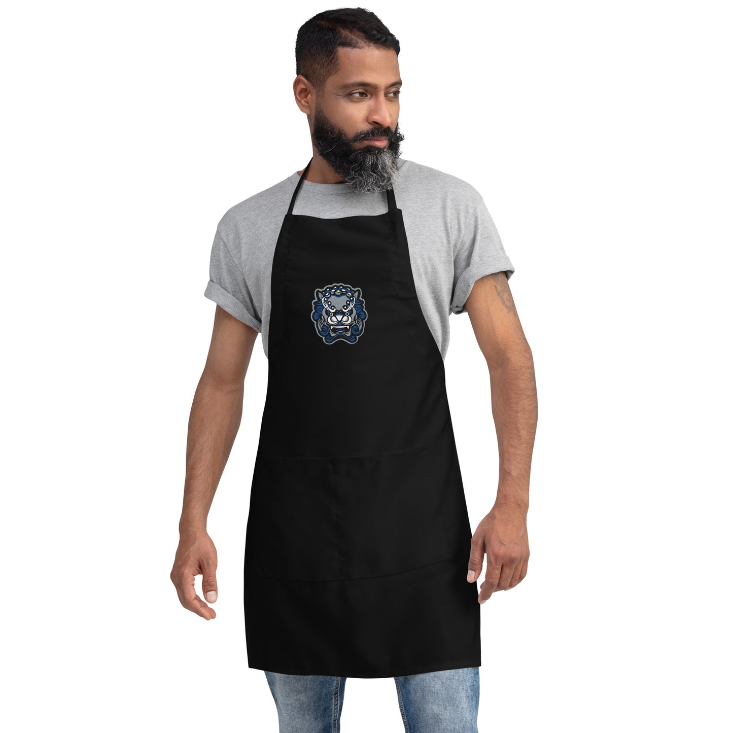 FuDog Embroidered Apron