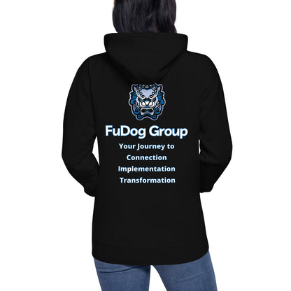 FuDog Unisex Black Hoodie