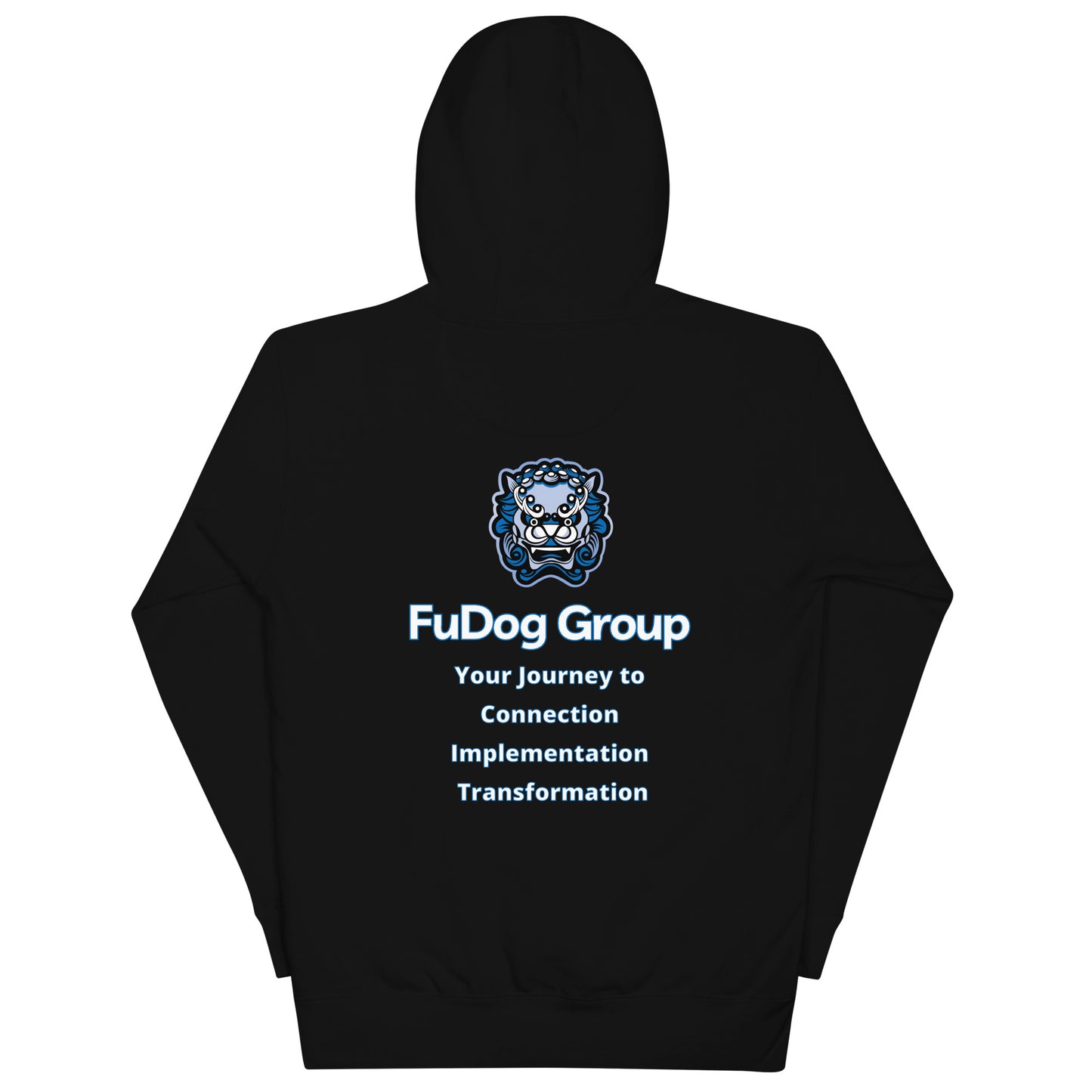 FuDog Unisex Black Hoodie